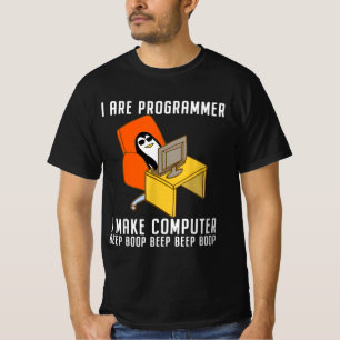 Penguin coding cool T-Shirt