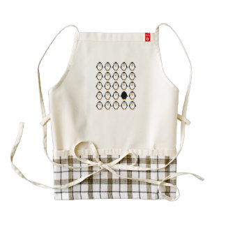 Penguin colony zazzle HEART apron