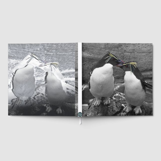 Penguin Colour Splash Foil Guest Book (Full)