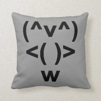 Penguin Computer Symbol Throw Pillow
