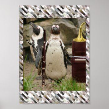 Penguin Concert Poster by missprinteditions at Zazzle