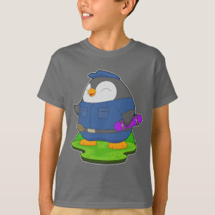 Penguin Cop Skateboard Police T-Shirt