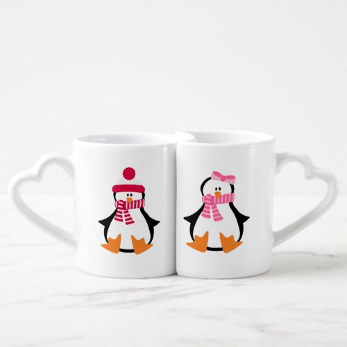 Penguin Couple Coffee Mug Set