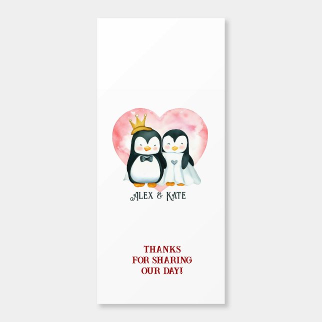Penguin Couple Hershey's Miniatures (Sticker)