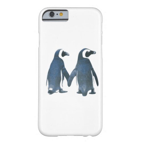 Penguin Couple Holding Hands Barely There iPhone 6 Case
