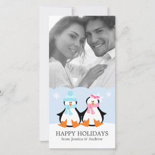 Penguin Couple Holiday Card