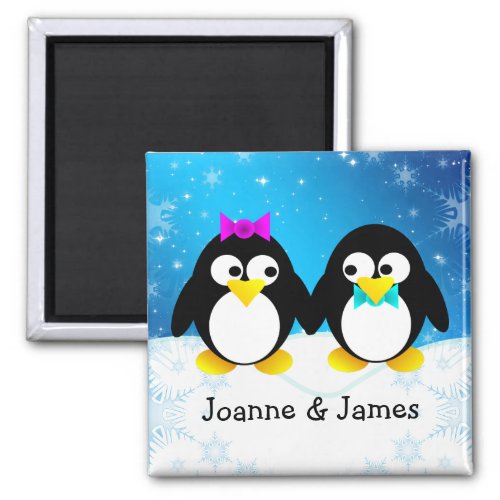 Penguin Couple Magnet