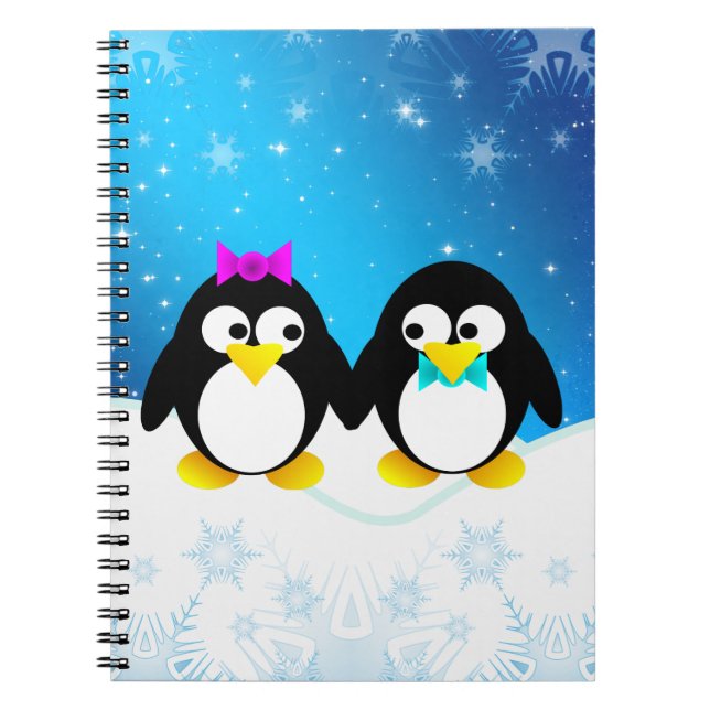 Penguin Couple Notebook (Front)