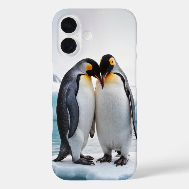 Penguin Couple On An Iceberg Case-Mate iPhone Case (Back)