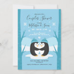 Penguin Couples Shower Invitation