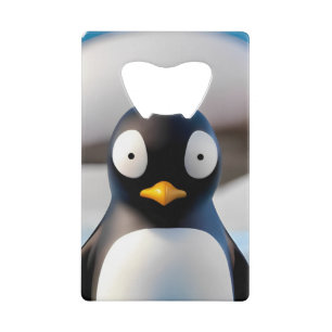 Penguin Credit Card Bottle Opener