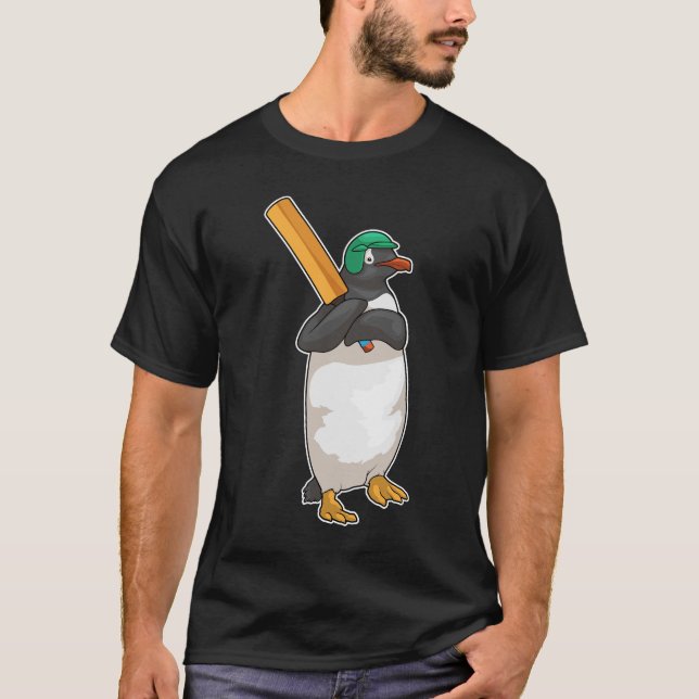 Penguin Cricket Cricket bat T-Shirt (Front)