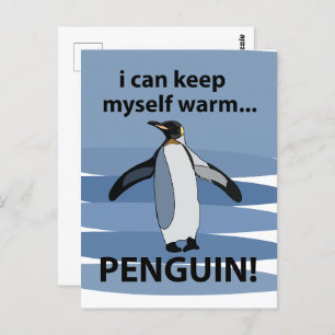 Penguin Cute Animal Funny Postcard