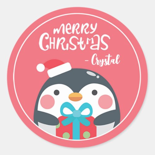 Penguin Cute Christmas Stickers