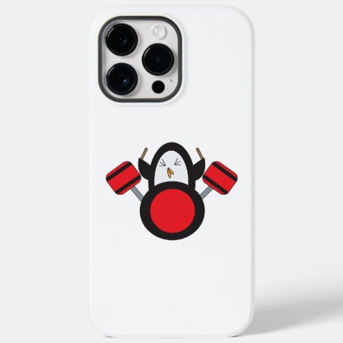 Penguin Cute Drummer Case_Mate iPhone 14 Pro Max Case