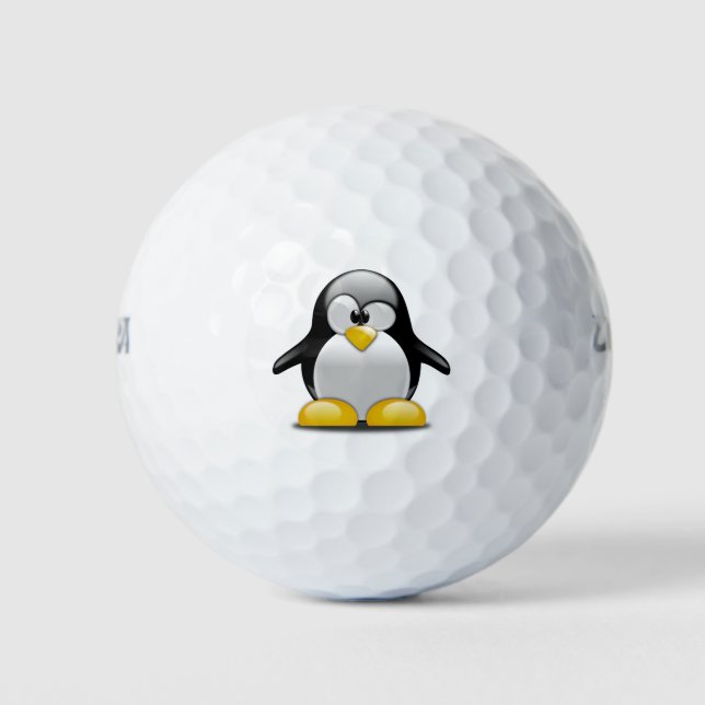 Penguin, cute golf balls (Front)