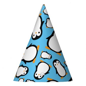 Penguin Cute Winter 1st Birthday Party Hats | Zazzle