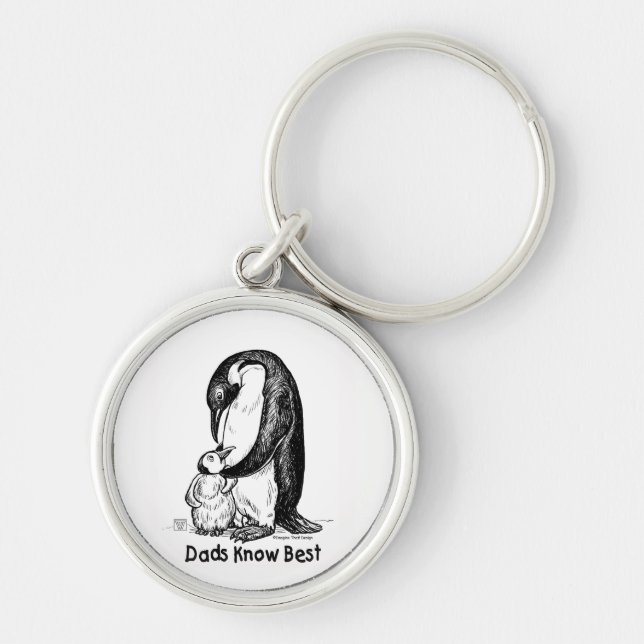 Penguin Dad Keychain (Front)