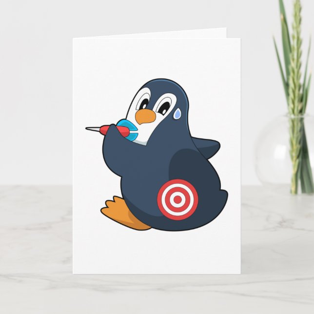 Penguin Darts Dart Dartboard Card (Front)