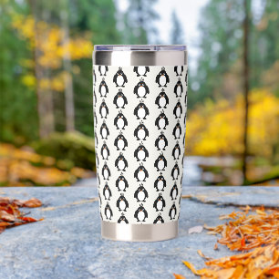 Penguin Design Any Colour Background Insulated Tumbler