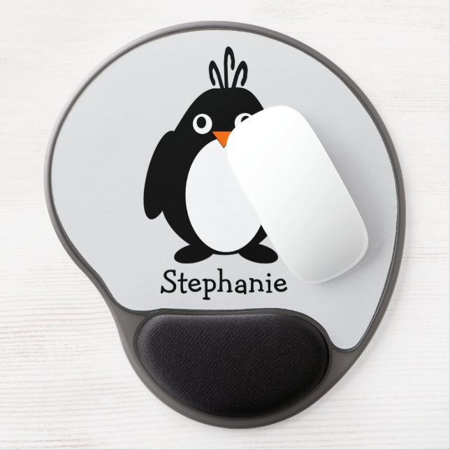 Penguin Design Gel Mouse Pad (Left Side)