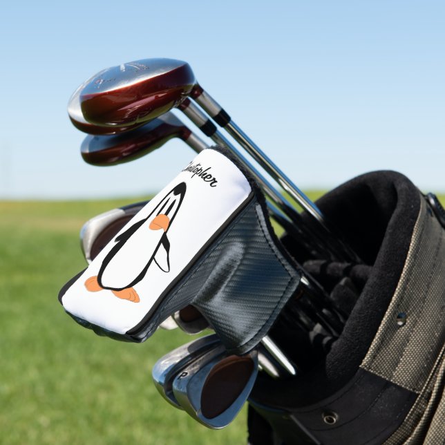 Penguin Design Golf Head Cover (In Situ)