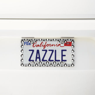 Penguin Design License Plate Frame