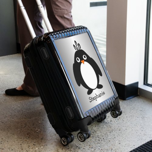 Penguin Design Personalised Luggage