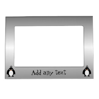 Penguin Design Personalised Magnetic Photo Frame