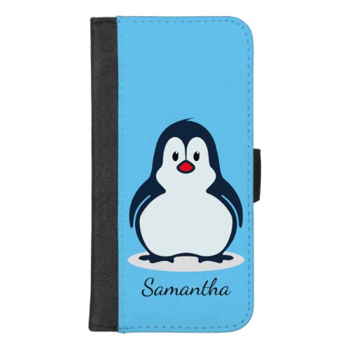Penguin Design Smartphone Wallet Case
