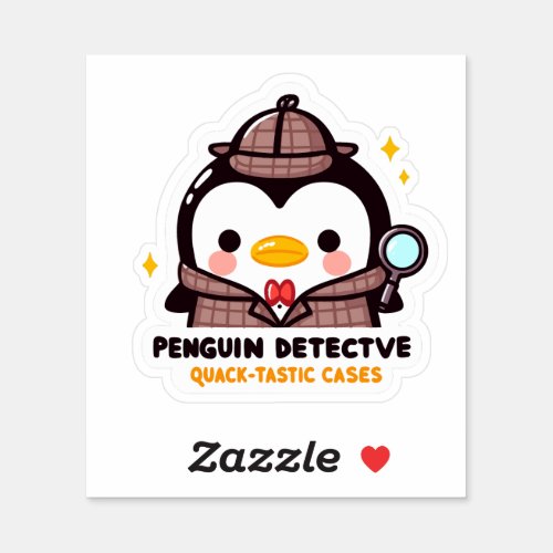 Penguin Detective Quack_Tastic Cases Sticker