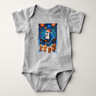 Penguin DJ, Author Natasha Us Baby Bodysuit