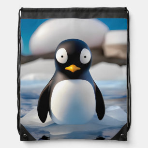 Penguin Drawstring Bag