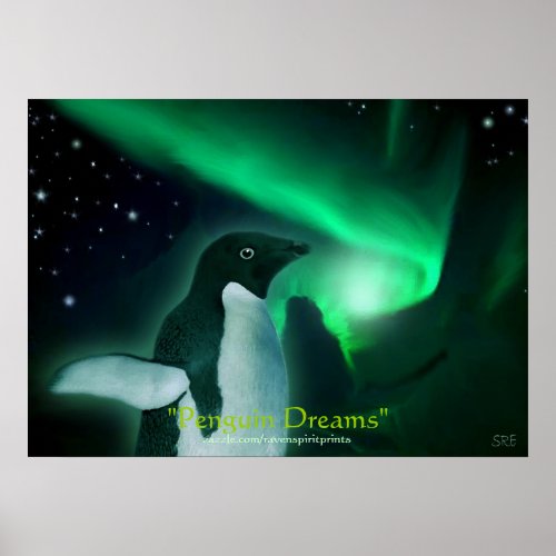 PENGUIN DREAMS Art Poster