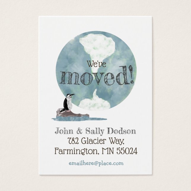 Penguin Earth New Address Insert (Front)