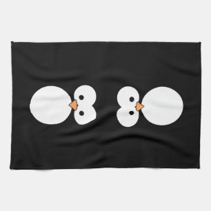 Penguin Eyes Kitchen Towel