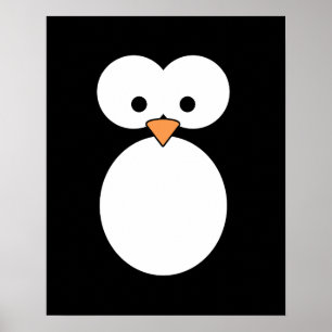 Penguin Eyes Poster