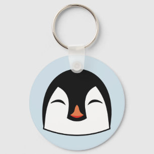 Penguin Face Keychain