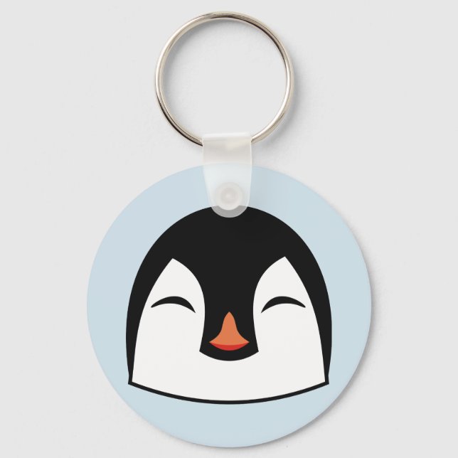 Penguin Face Keychain (Front)