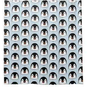 Penguin Face Shower Curtain