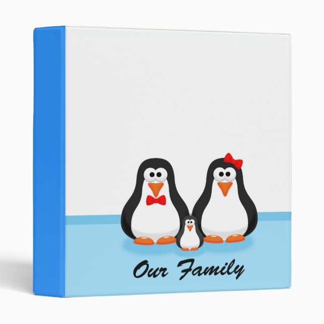 Penguin Family Binder (Front/Spine)