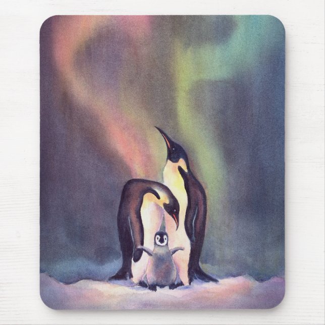 PENGUIN FAMILY by SHARON SHARPE Mouse Pad (Front)