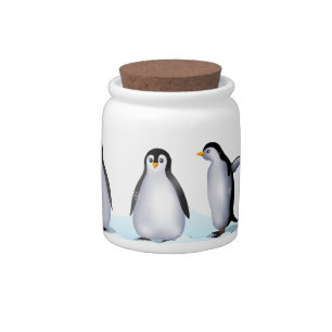 Penguin Family Candy Jar