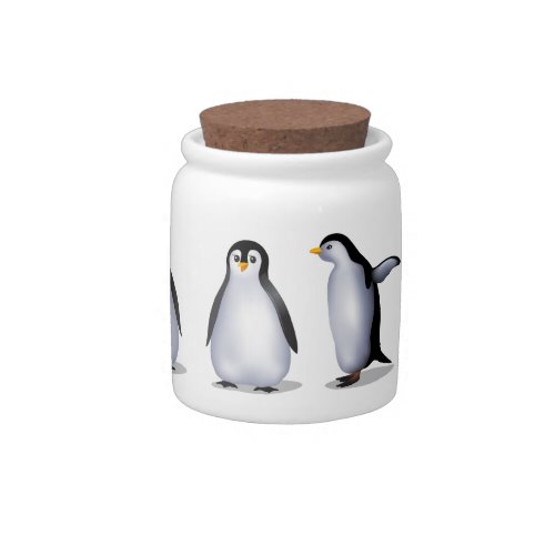 Penguin Family Candy Jar