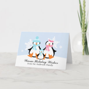 Penguin Family Christmas Cards