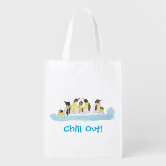 Penguin Family Grocery Bag