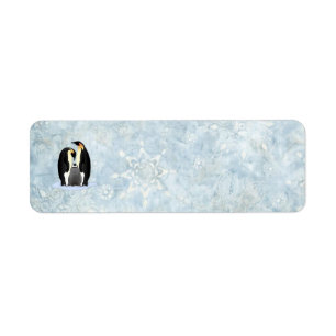 penguin family label