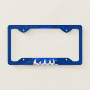 Penguin Family License Plate Frame