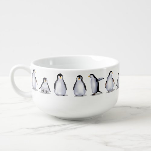 Penguin Family Soup Mug