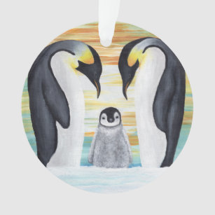 baby penguin ornament
